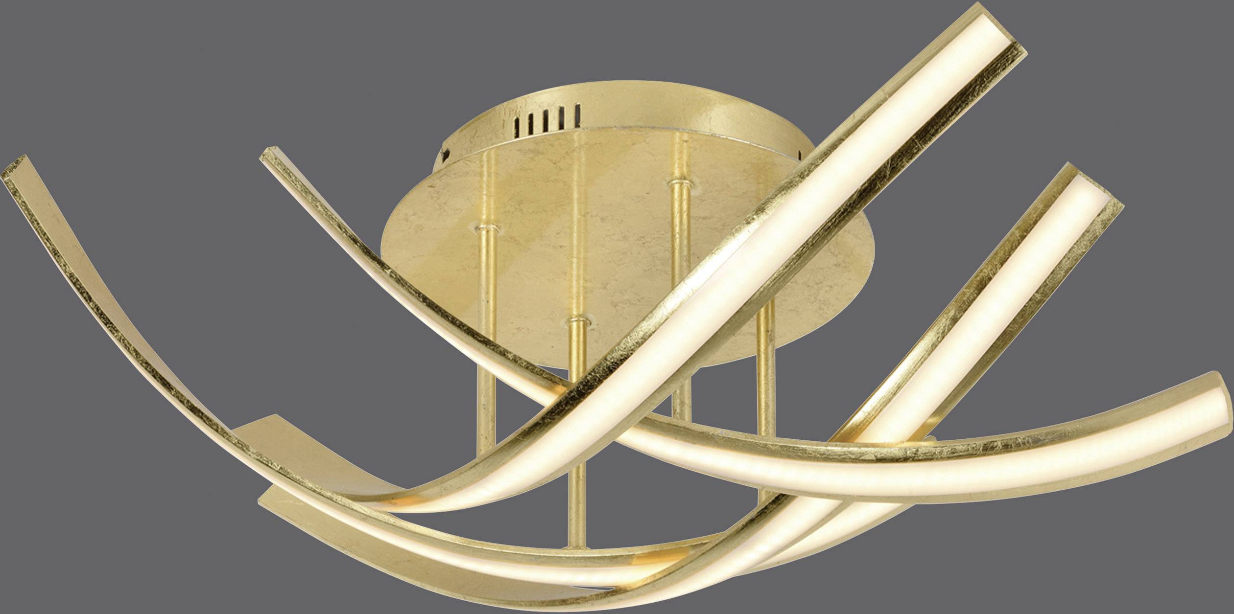 Paul Neuhaus 6474-12 LINDA LED-Deckenleuchte 28 W Blattgold (glänzend)