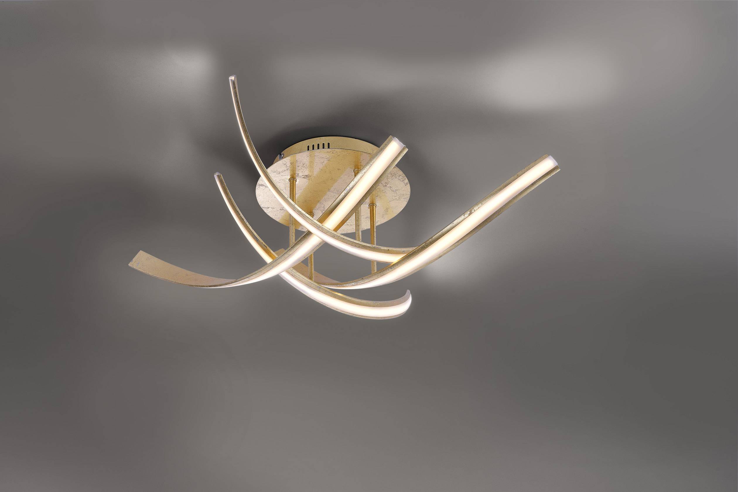 Paul Neuhaus 6474-12 LINDA LED-Deckenleuchte 28 W Blattgold (glänzend)