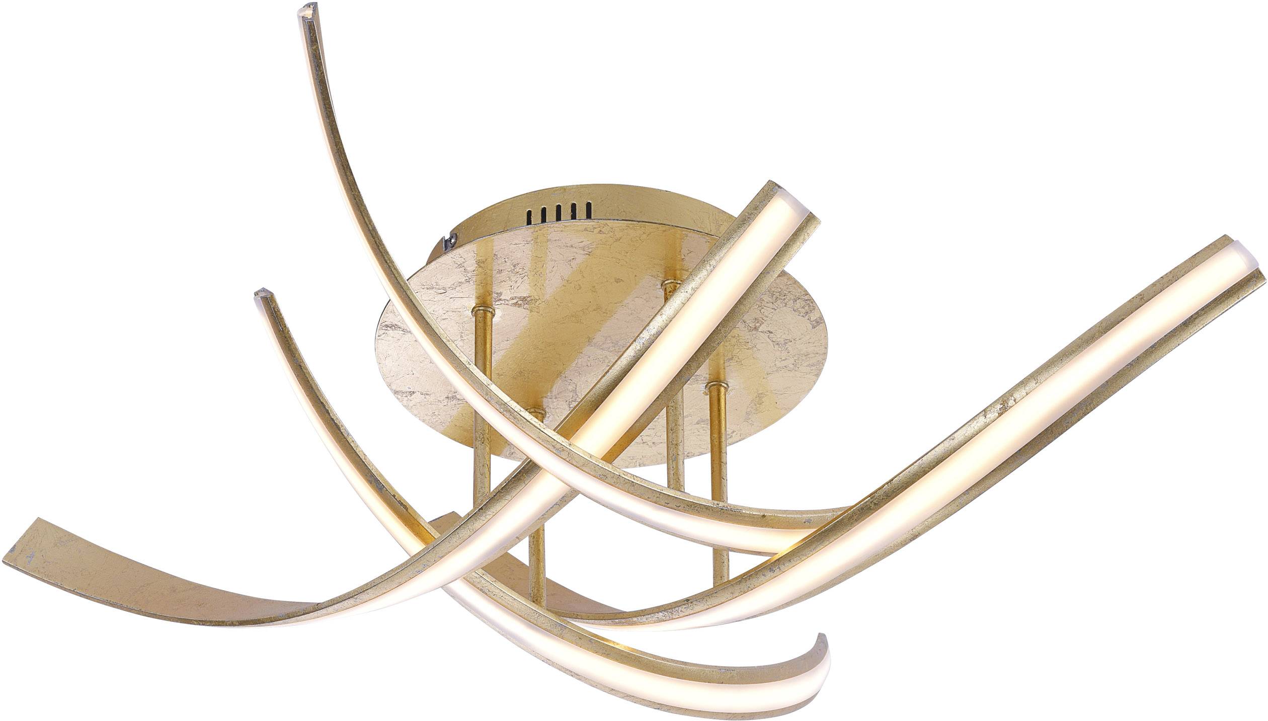 Paul Neuhaus 6474-12 LINDA LED-Deckenleuchte 28 W Blattgold (glänzend)