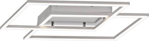 Paul Neuhaus INIGO 8192-55 LED-Deckenleuchte Edelstahl 24W Warm-Weiß Dimmbar über Lichtschalter, M