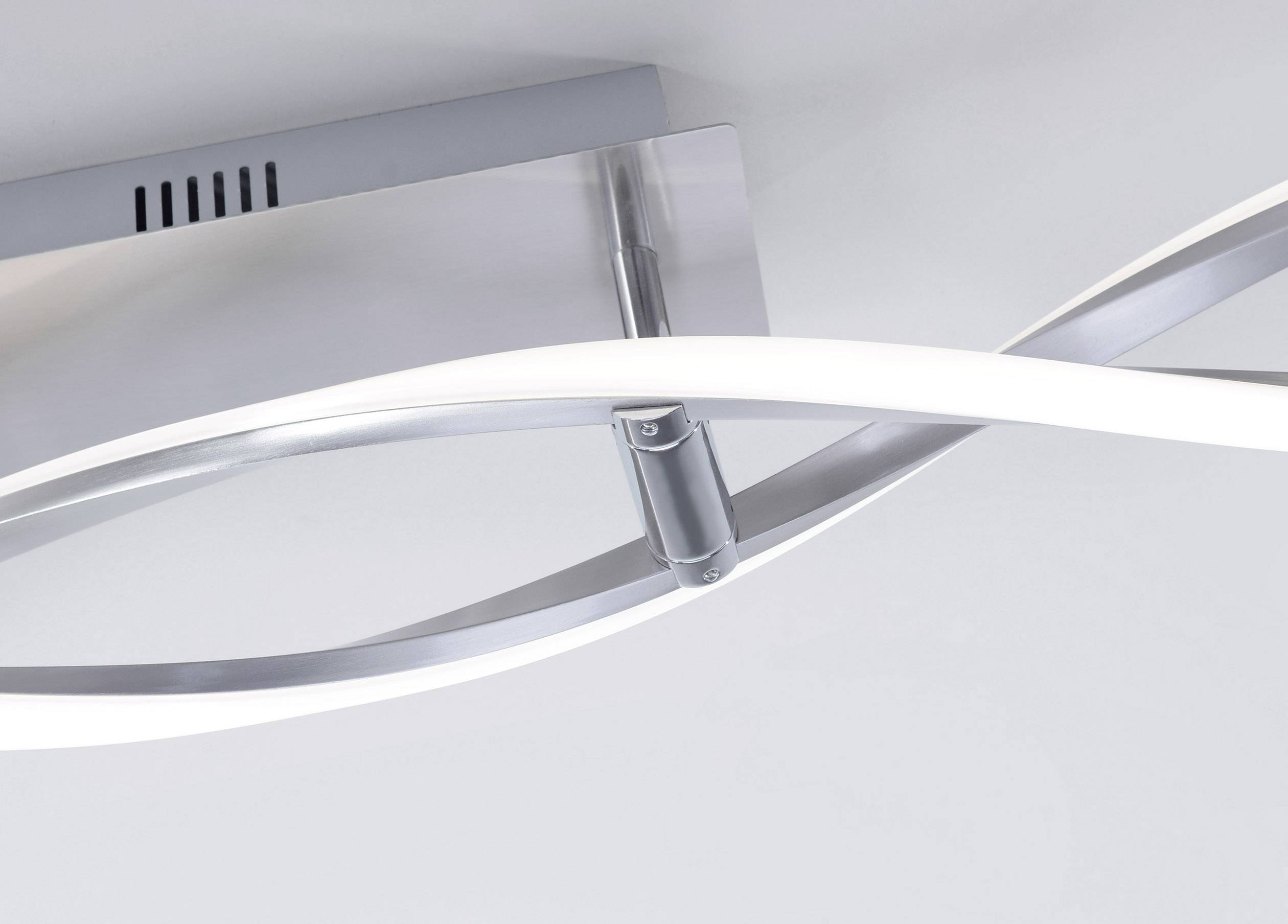 Paul Neuhaus 9143-55 POLINA LED-Deckenleuchte 20 W Edelstahl (gebürstet)