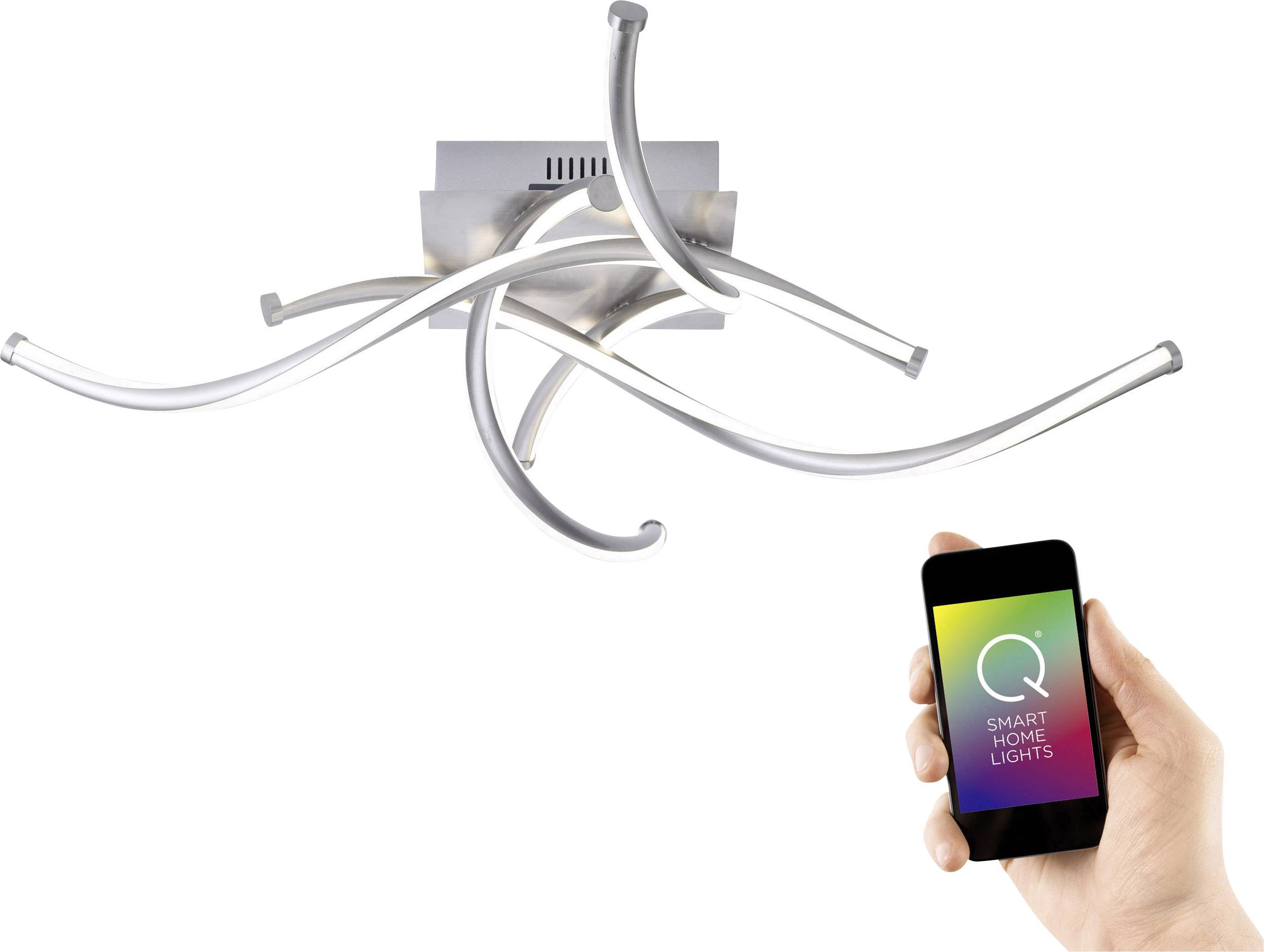 Paul Neuhaus Q® LED Decken- und Wandleuchte Q-MALINA LED fest eingebaut 50 W Warmweiß, Tageslichtweiß, Neutralweiß