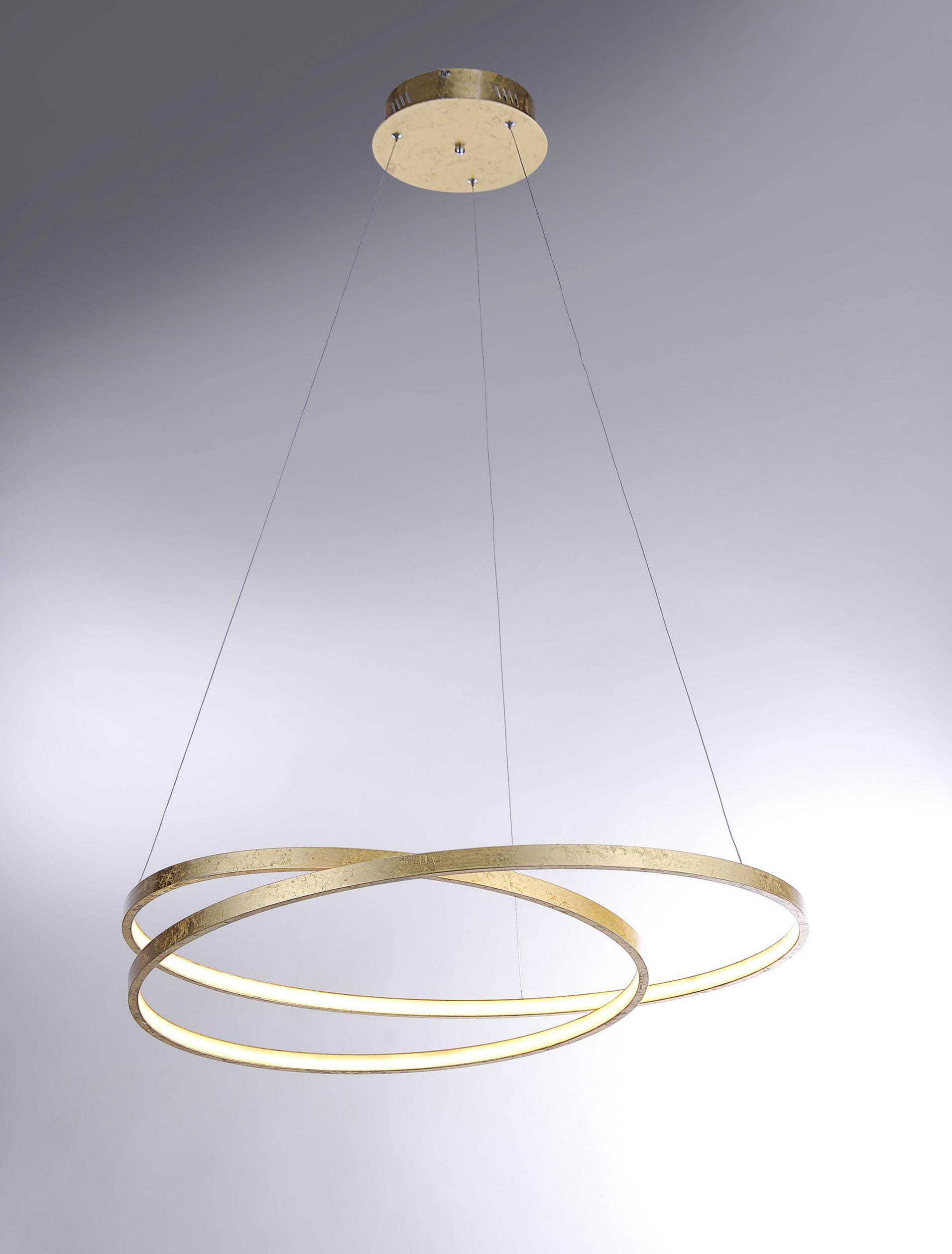 Paul Neuhaus ROMAN 2474-12 LED-Pendelleuchte 40 W Blattgold (glänzend)