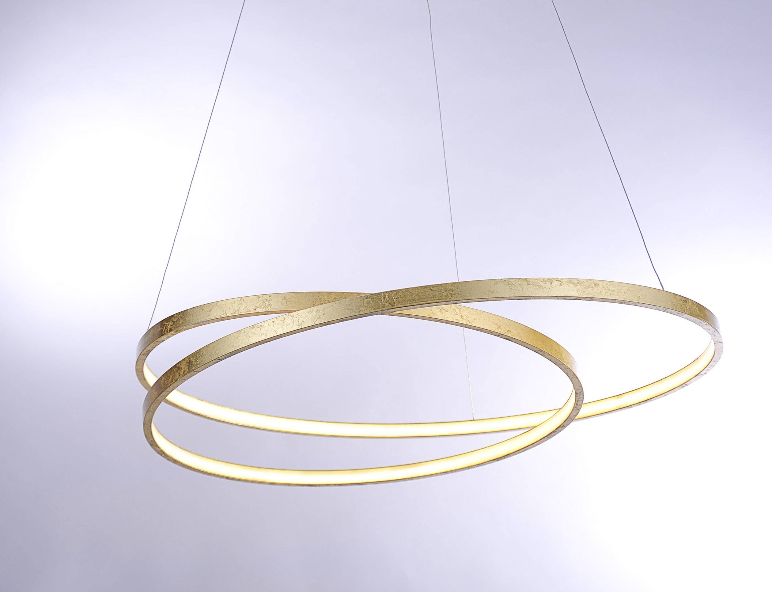 Paul Neuhaus ROMAN 2474-12 LED-Pendelleuchte 40 W Blattgold (glänzend)