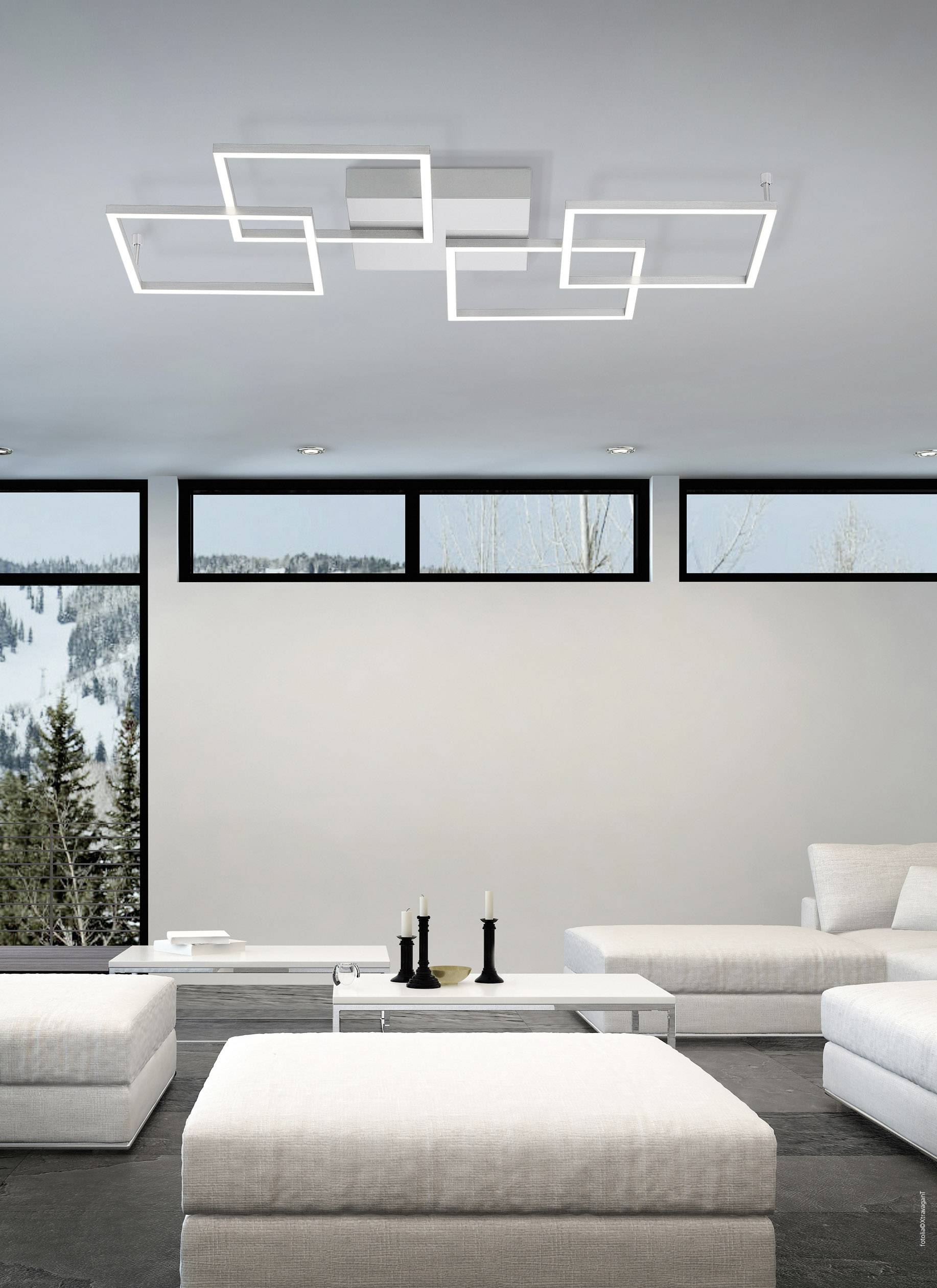 Paul Neuhaus 8190-55 INIGO LED-Deckenleuchte 32 W Edelstahl