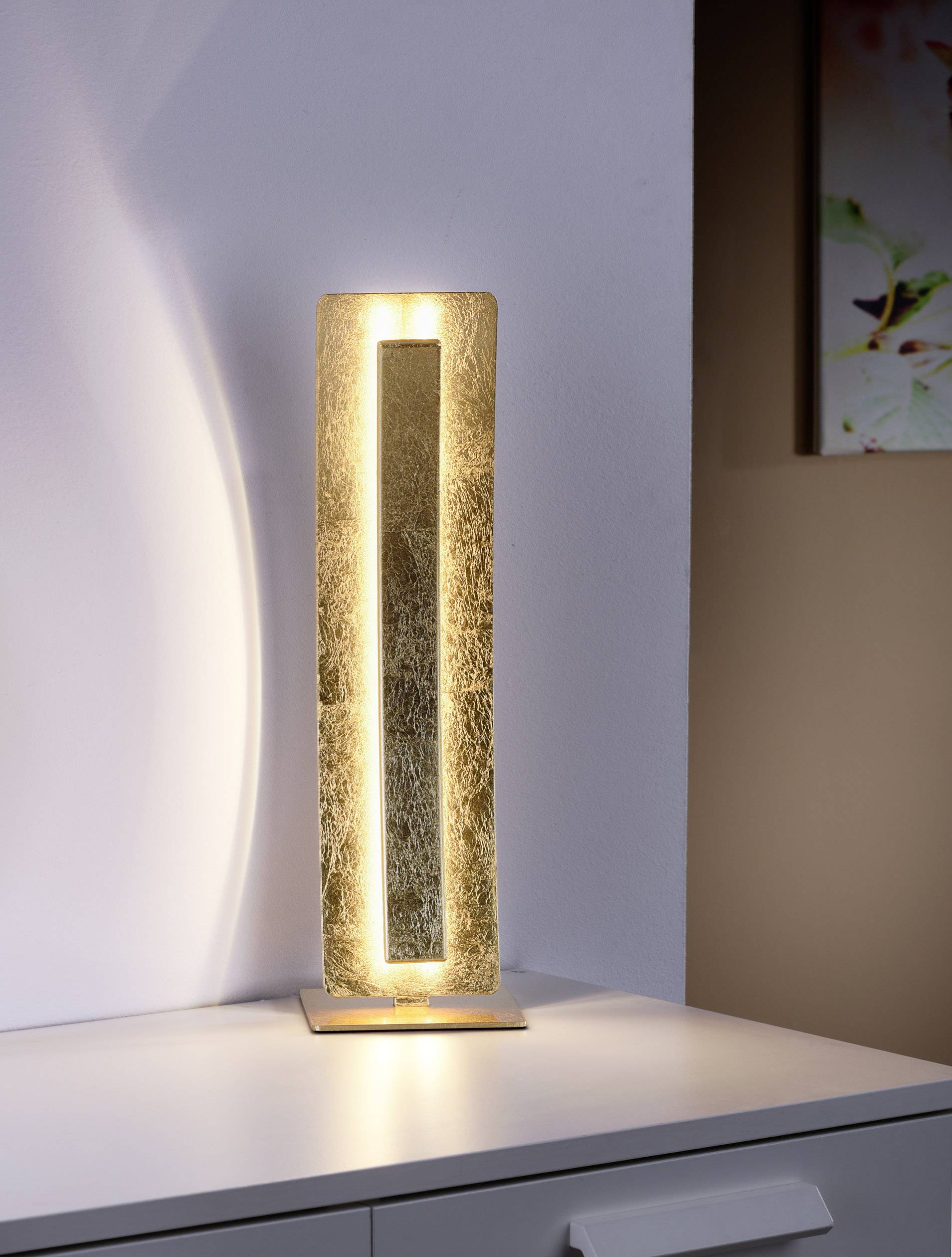 Paul Neuhaus NEVIS 4603-12 LED-Tischlampe 10 W Blattgold (glänzend)