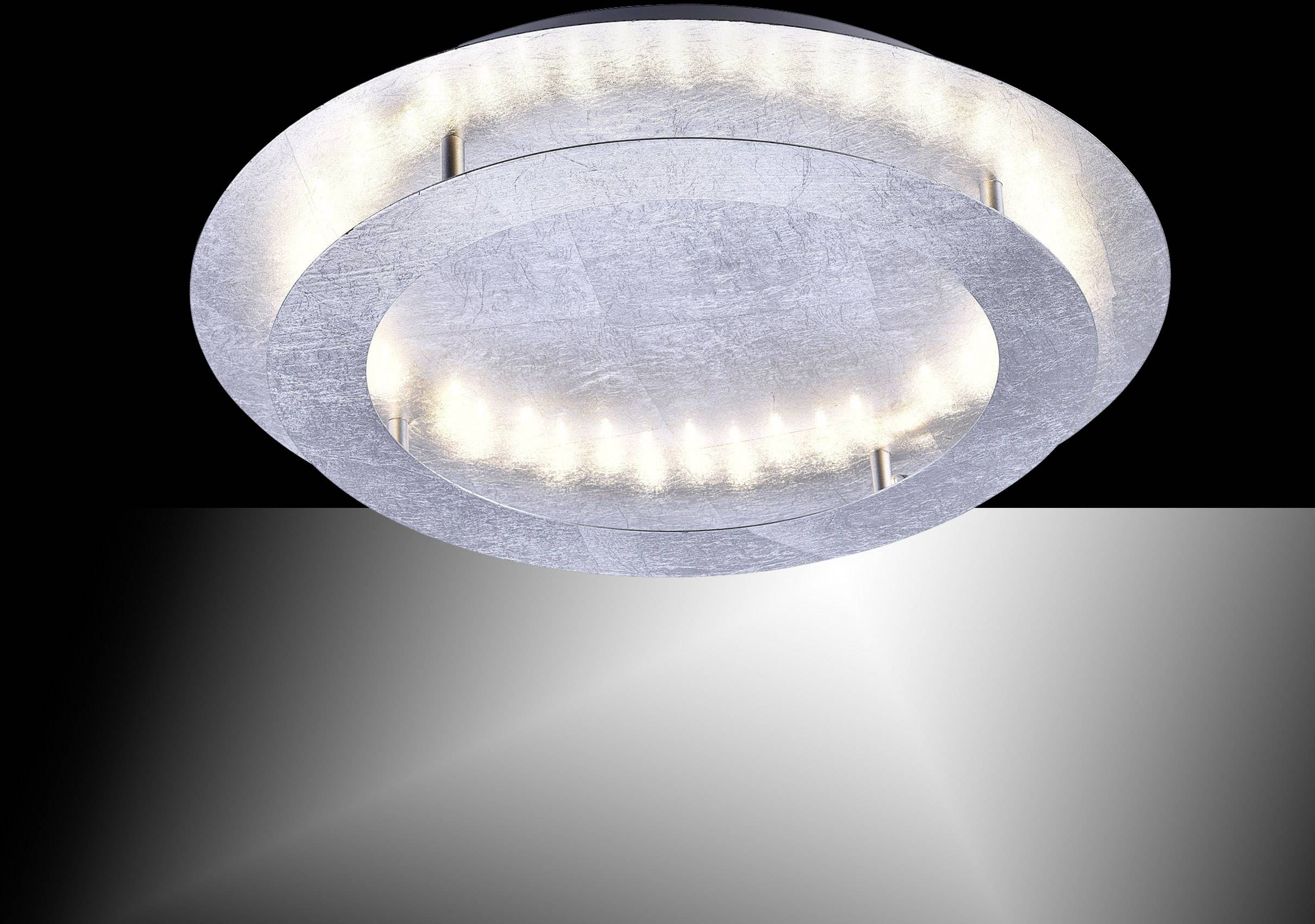 Paul Neuhaus 9621-21 NEVIS LED-Deckenleuchte 24 W Blattsilber (glänzend)