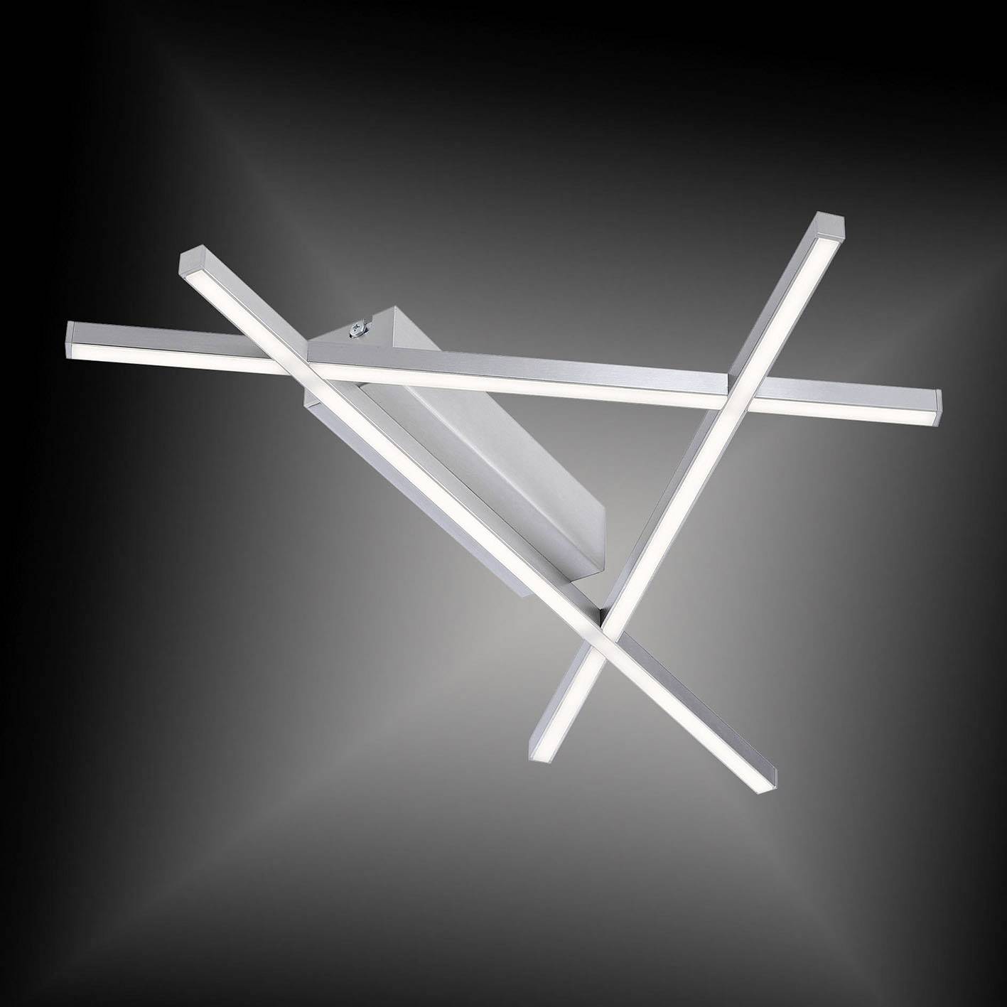 Paul Neuhaus 8050-55 STICK 2 LED-Deckenleuchte 14W Edelstahl (gebürstet)