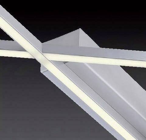 Paul Neuhaus 8050-55 STICK 2 LED-Deckenleuchte 14W Edelstahl (gebürstet)