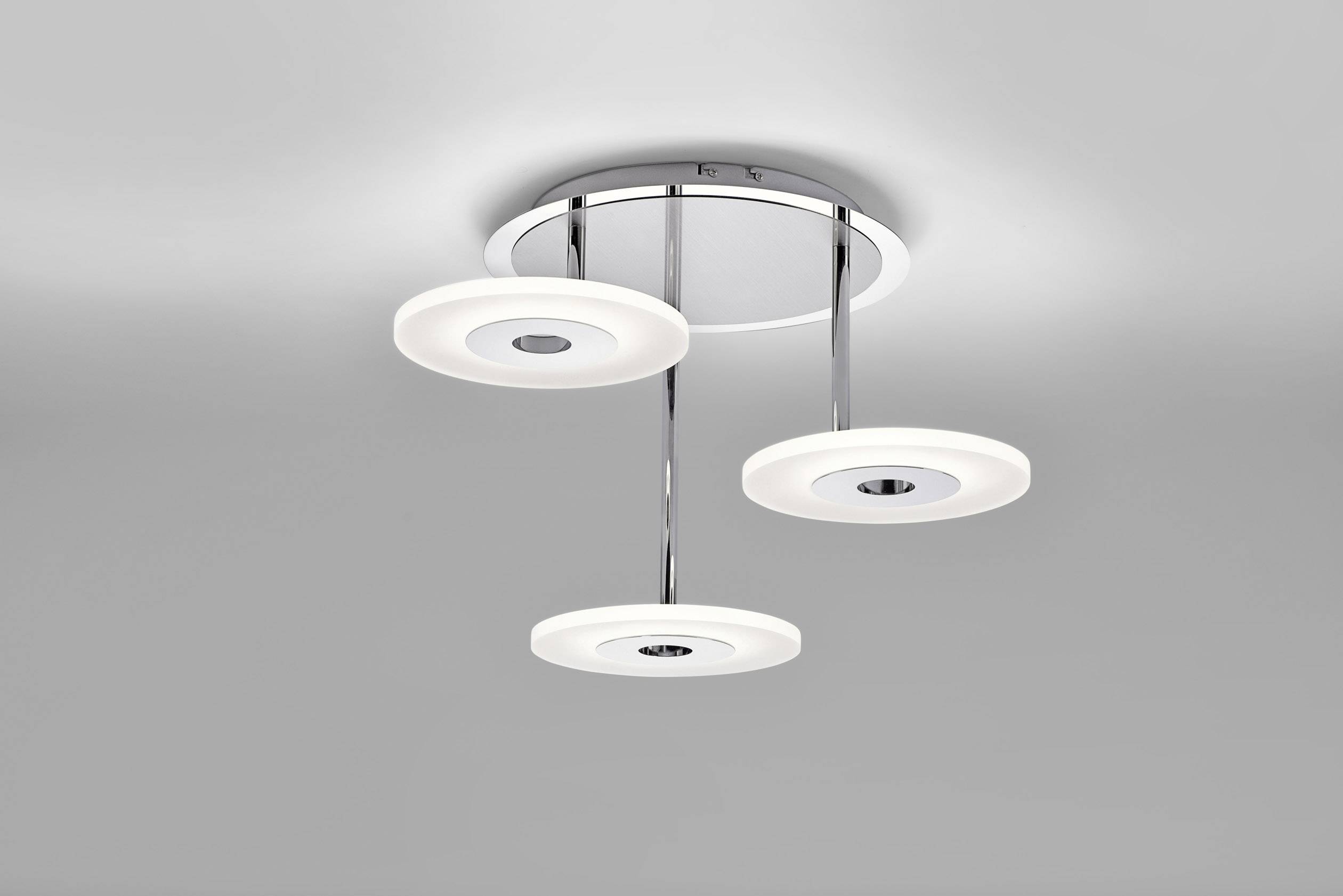 Paul Neuhaus 6446-55 ADALI LED-Deckenleuchte 37.5W Edelstahl, Weiß