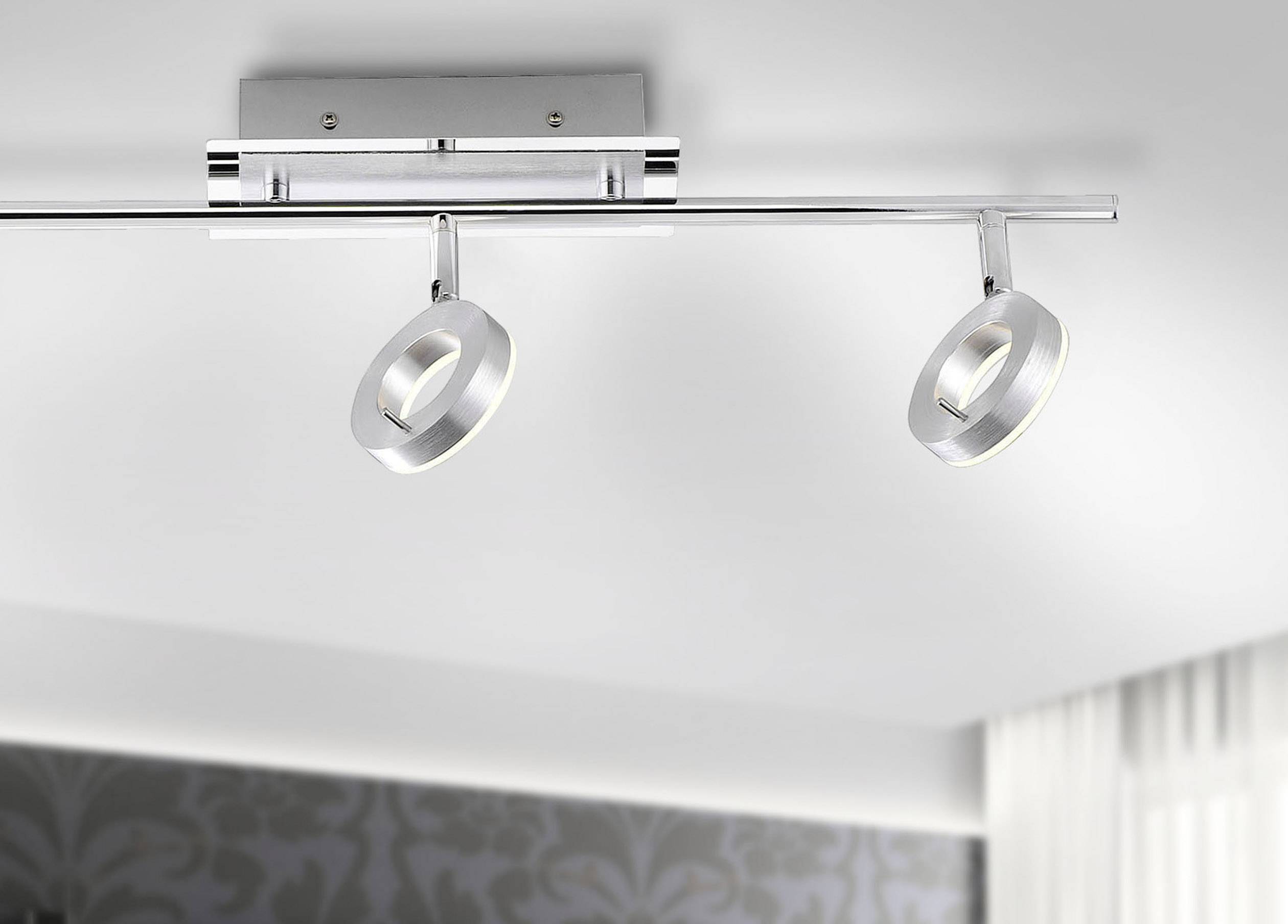 Paul Neuhaus SILEDA 6785-96 LED-Bad-Deckenstrahler 18W Warmweiß Aluminium (matt)