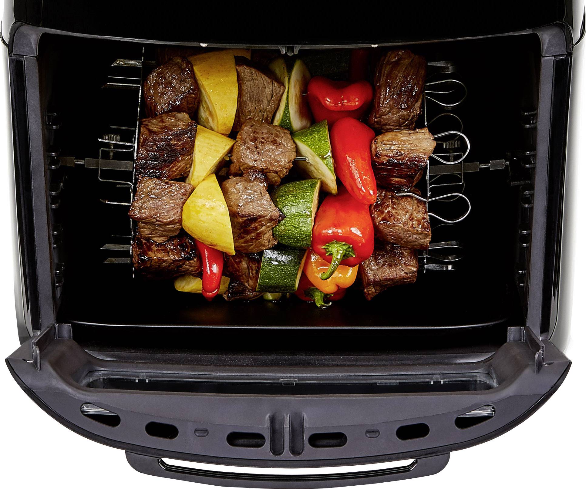 MediaShop Power AirFryer Multi-Function Heißluft-Ofen 1800 W Grillfunktion Schwarz