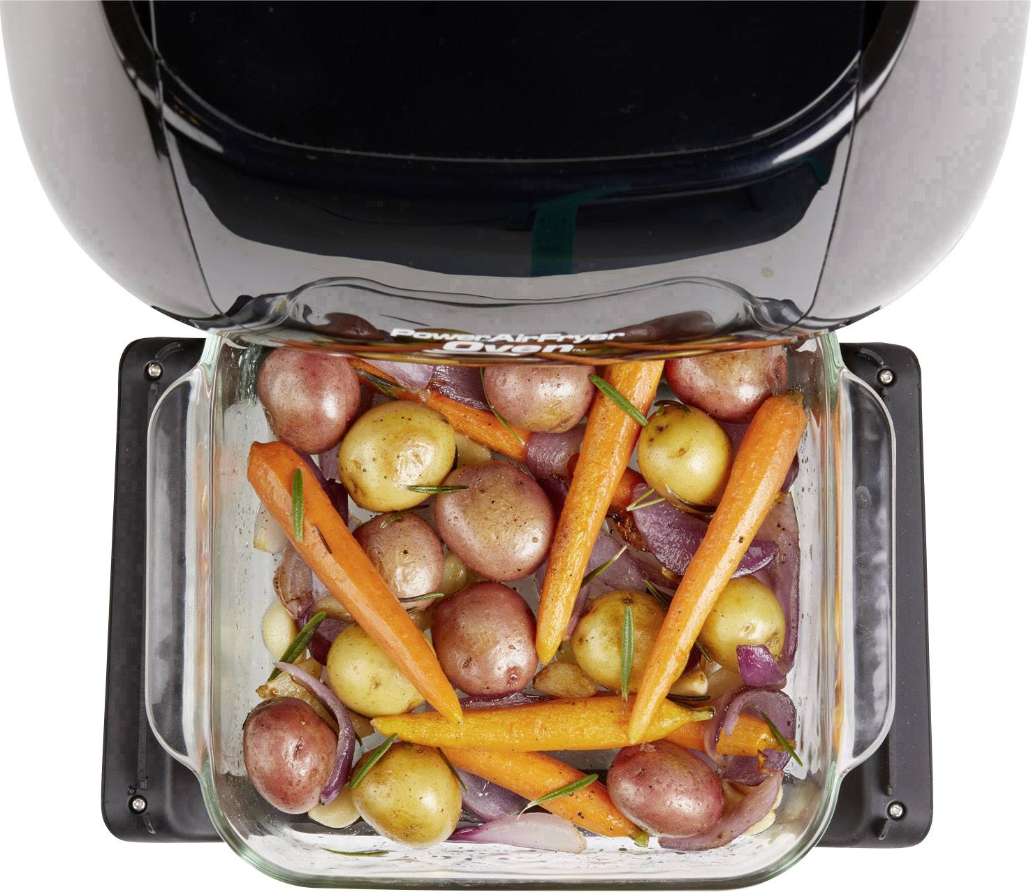 MediaShop Power AirFryer Multi-Function Heißluft-Ofen 1800 W Grillfunktion Schwarz