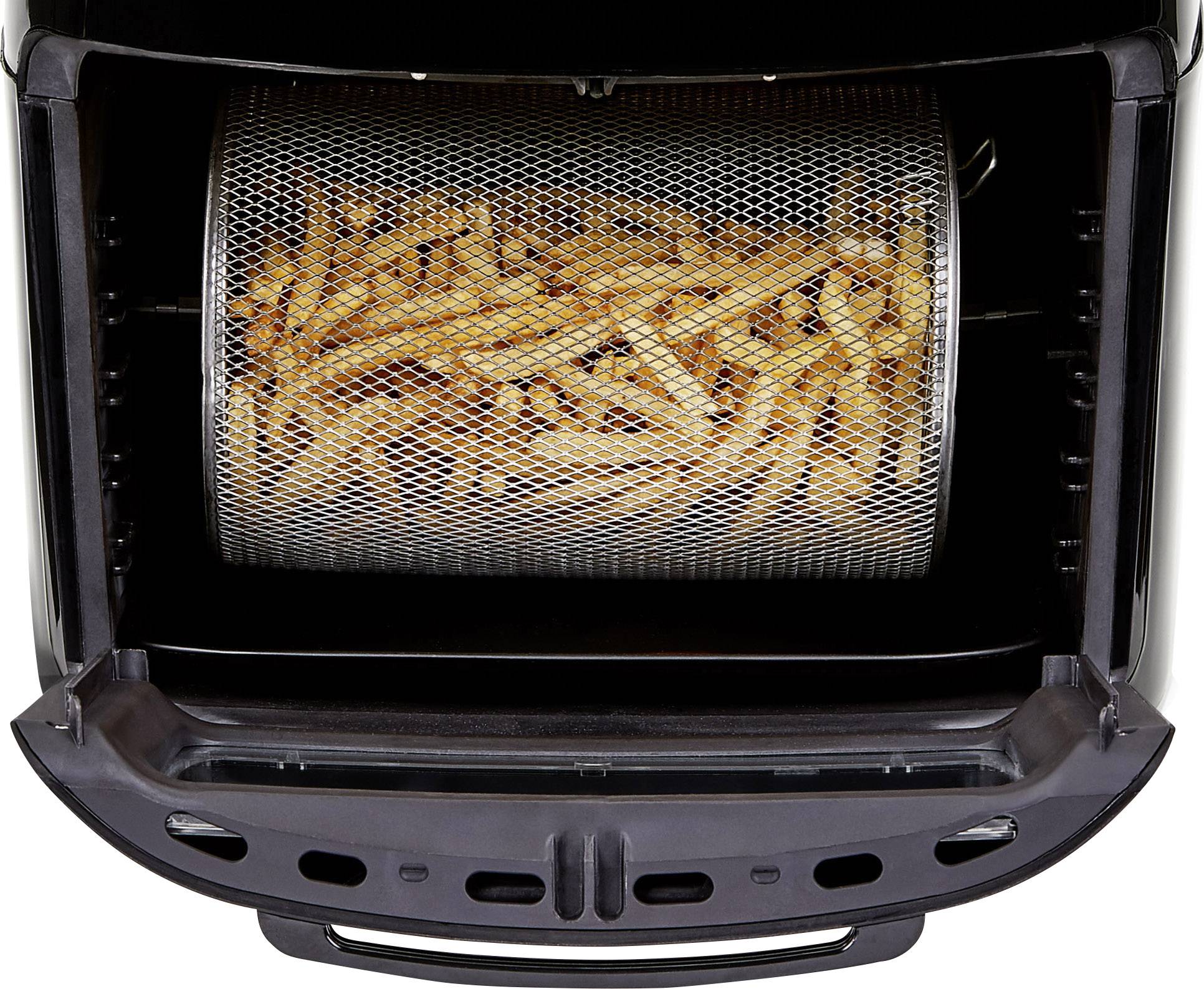 MediaShop Power AirFryer Multi-Function Heißluft-Ofen 1800 W Grillfunktion Schwarz