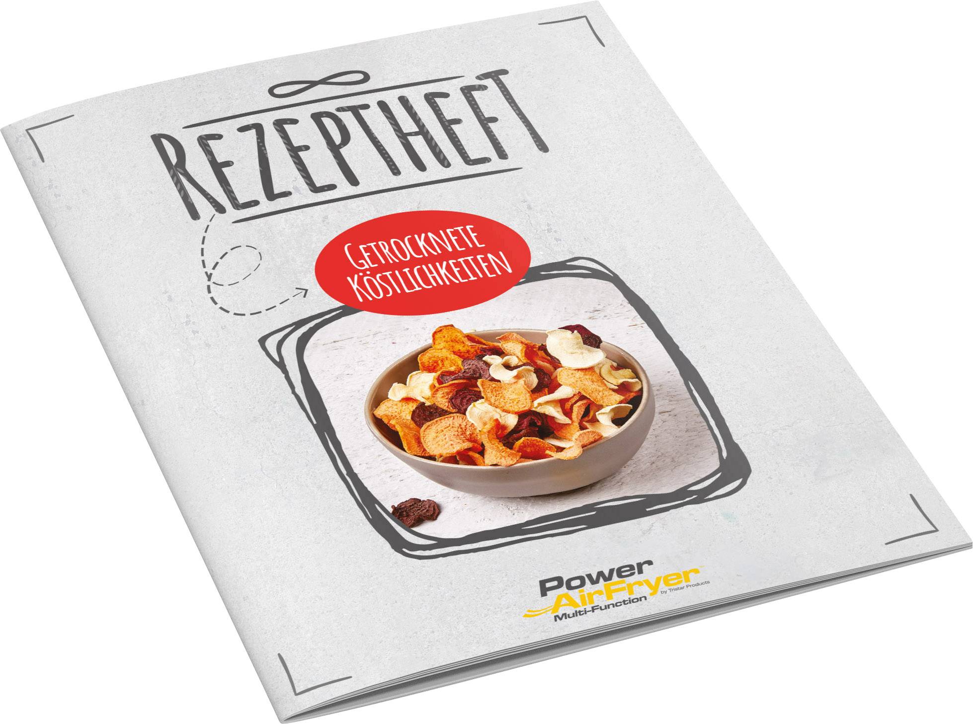 MediaShop Power AirFryer Multi-Function Heißluft-Ofen 1800 W Grillfunktion Schwarz