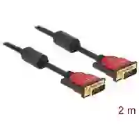 Delock DVI Anschlusskabel DVI-D 24+1pol. Stecker, DVI-D 24+1pol. Stecker 1.80 m Schwarz 84345 vergoldete Steckkontakte, mit Ferritkern DVI-Kabel Delock DVI Anschlusskabel DVI-D 24+1pol. Stecker, DVI-D 24+1pol. Stecker 1.80 m Schwarz 84345 vergoldete Steckkontakte, mit Ferritkern DVI-Kabel