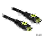 Delock HDMI Anschlusskabel HDMI-A Stecker, HDMI-A Stecker 3.00m Schwarz 82454 vergoldete Steckkontakte HDMI-Kabel