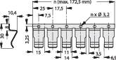 Fischer Elektronik Transistor-Haltefeder, 2fach Passend für (Gehäuseart (Halbleiter)): TO-218, TO-2