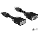 Delock VGA Verlängerungskabel VGA 15pol. Stecker, VGA 15pol. Buchse 5.00m Schwarz 82566 mit Ferritkern VGA-Kabel