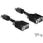 Delock VGA Anschlusskabel VGA 15pol. Stecker, VGA 15pol. Stecker 10.00m Schwarz 82560 mit Ferritkern VGA-Kabel