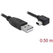 Delock USB-Kabel USB 2.0 USB-A Stecker, USB-Mini-B Stecker 0.50m Schwarz 82680 Delock USB-Kabel USB 2.0 USB-A Stecker, USB-Mini-B Stecker 0.50m Schwarz 82680