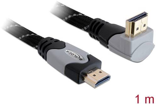 Delock HDMI Anschlusskabel 1.00m 82993 Schwarz [1x HDMI-Stecker - 1x HDMI-Stecker]