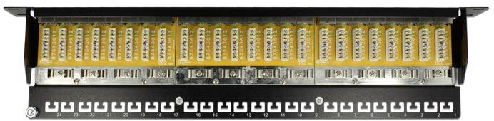 Delock 24 Port Netzwerk-Patchpanel CAT 6 1 HE Bestückt