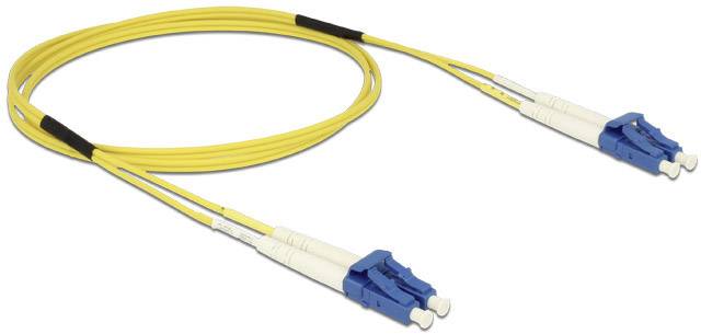 Delock 84599 Glasfaser LWL Anschlusskabel 1.00 m Gelb [1x LC-Stecker - 1x LC-Stecker] 9/125 µ Singlemode OS2