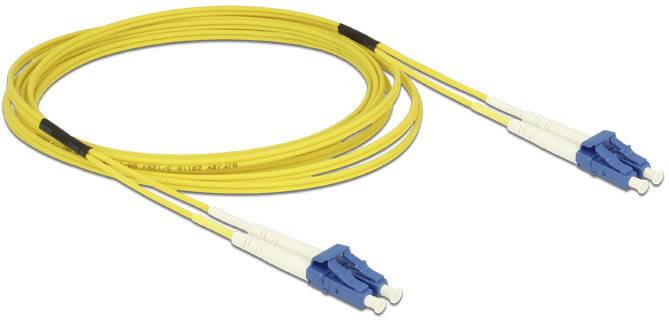 Delock 84607 Glasfaser LWL Anschlusskabel 3.00 m Gelb [1x LC-Stecker - 1x LC-Stecker] 9/125 µ Singlemode OS2