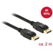 Câble de raccordement Delock DisplayPort Fiche mâle DisplayPort, Fiche mâle DisplayPort 2.00 m noir 83806 contacts dorés Câble