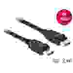 Delock DisplayPort Anschlusskabel DisplayPort Stecker, DisplayPort Stecker 2.00 m Schwarz 83806 ver