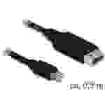Delock Mini-DisplayPort / DisplayPort Adapterkabel Mini DisplayPort Stecker, DisplayPort Stecker 0.50m Schwarz 83984 vergoldete