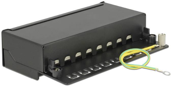 Delock 8 Port Netzwerk-Patchpanel CAT 6a 1 HE