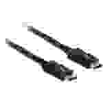 Delock USB Anschlusskabel Thunderbolt™ (USB-C®) Stecker, Thunderbolt™ (USB-C®) Stecker 0.50m Schwarz 84844 Thunderbolt™-Kabel