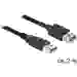 Delock USB-Kabel USB 3.2 Gen1 (USB 3.0 / USB 3.1 Gen1) USB-A Stecker, USB-A Buchse 2.00m Schwarz vergoldete Steckkontakte 85056
