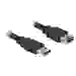 Delock USB-Kabel USB 3.2 Gen1 (USB 3.0 / USB 3.1 Gen1) USB-A Stecker, USB-A Buchse 5.00m Schwarz vergoldete Steckkontakte 85058