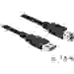 Delock USB-Kabel USB 3.2 Gen1 (USB 3.0 / USB 3.1 Gen1) USB-A Stecker, USB-B Stecker 1.50m Schwarz vergoldete Steckkontakte 85067