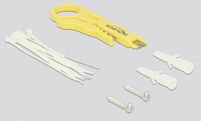 Delock 8 Port Netzwerk-Patchpanel CAT 6 1 HE Bestückt