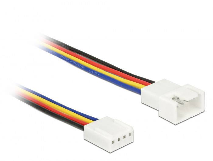 PC-Lüfter Anschlusskabel [1x PC-Lüfter Stecker 4pol. - 1x PC-Lüfter Buchse 4pol.] 1.00 m Bunt Delock