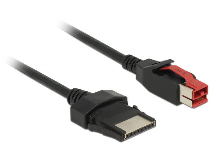 Delock USB-Kabel USB 2.0 PoweredUSB 24V Stecker, PoweredUSB 24V 8pol. Stecker 5.00 m Schwarz 85481