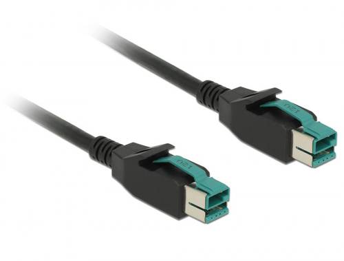 Delock USB 2.0 Anschlusskabel [1x USB-Strom-Stecker 12V - 1x USB-Strom-Stecker 12V] 4.00m Schwarz