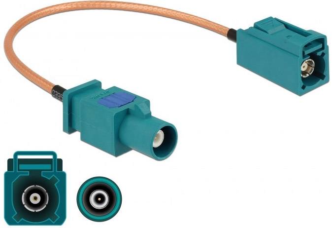 Delock WLAN-Antennen Anschlusskabel [1x Fakra-Stecker - 1x Fakra-Buchse] 20.00 cm