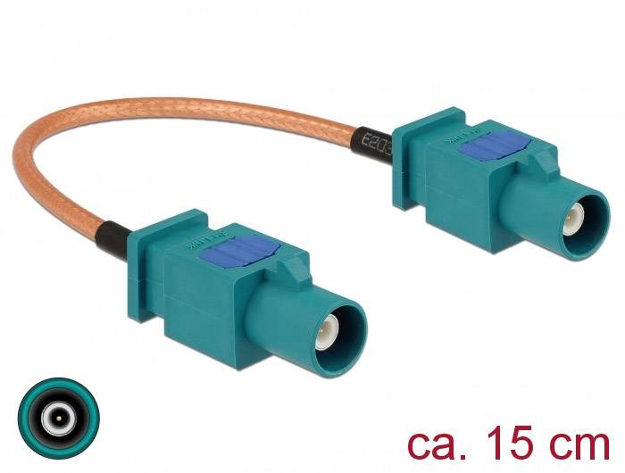 Delock WLAN-Antennen Anschlusskabel [1x Fakra-Stecker - 1x Fakra-Stecker] 15.00 cm