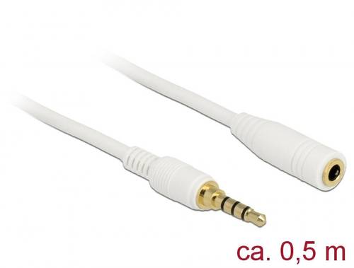 Delock 85628 Klinke Audio Verlängerungskabel [1x Klinkenstecker 3.5mm - 1x Klinkenbuchse 3.5 mm] 0.