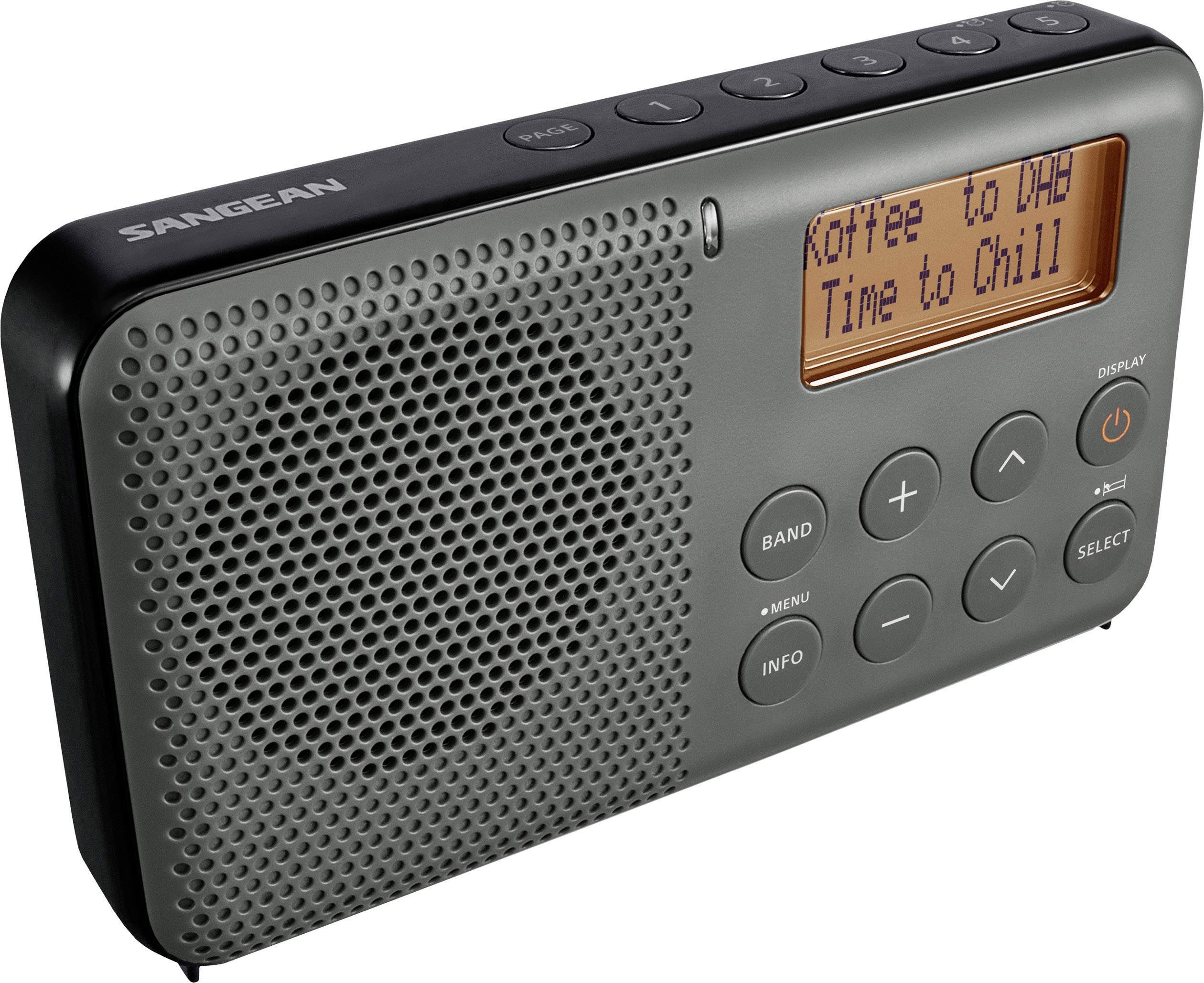 Sangean DPR-64 Kofferradio DAB+, UKW   wiederaufladbar Grau, Schwarz