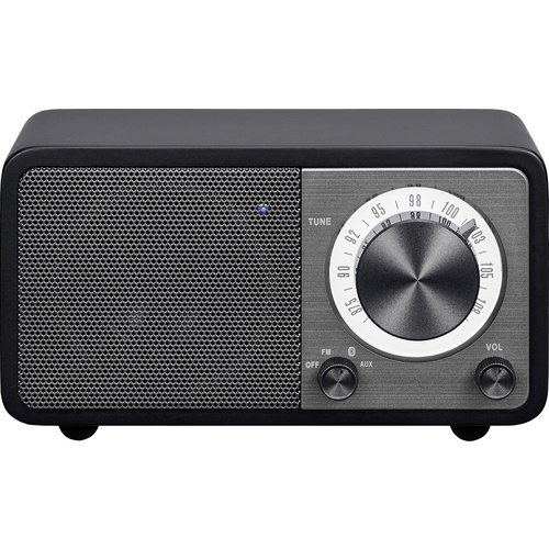 Sangean WR-7 Genuine Mini Tischradio UKW Bluetooth® wiederaufladbar Schwarz