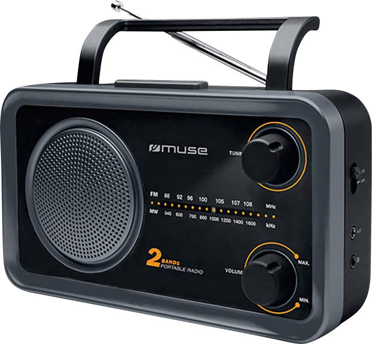 Muse M-06 DS Kofferradio UKW AUX Schwarz
