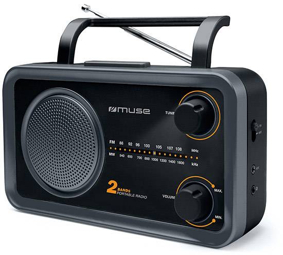 Muse M-06 DS Kofferradio UKW AUX Schwarz