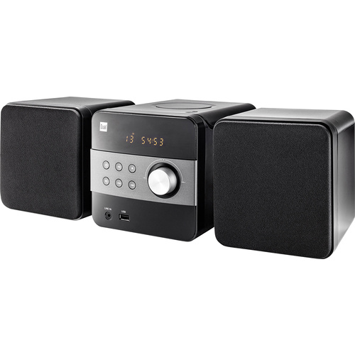 Dual ML 12 Stereoanlage AUX, CD, USB, UKW, 2 x 2.5W Schwarz