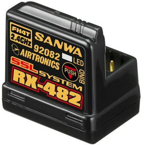 SANWA RX-482 4-Kanal Empfänger 2,4GHz Stecksystem JR